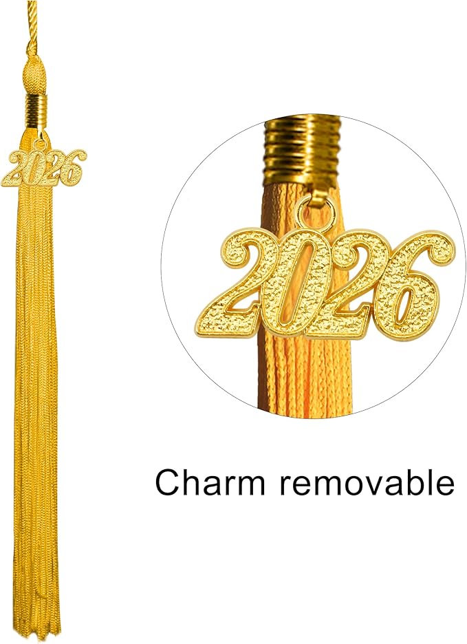 GraduationMall Matte Graduation Cap with 2026 Tassel for High School & Bachelor