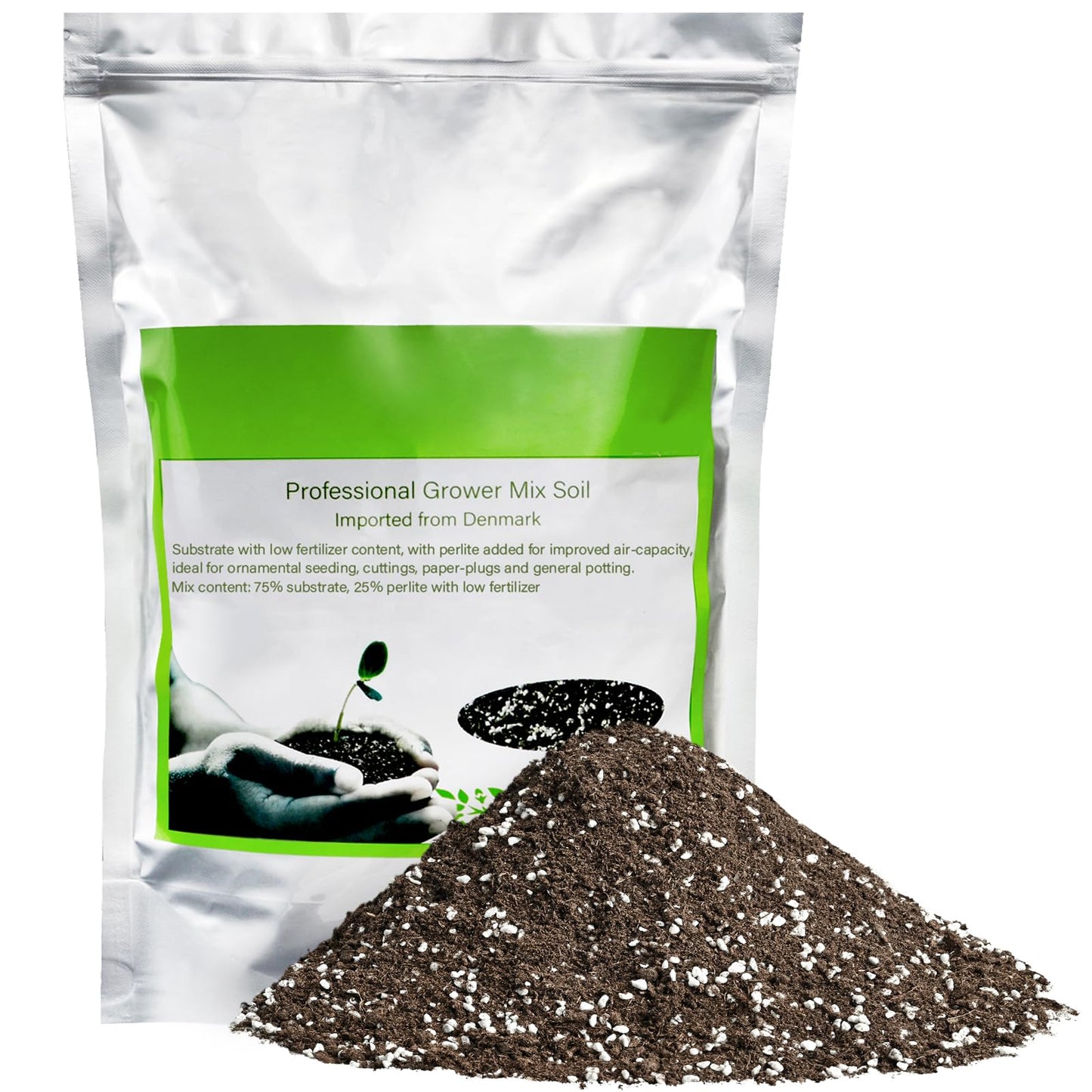 Succulent Cactus Potting Soil Mix (12 qt), All-Purpose Garden Potting Mix for Indoor Outdoor Plants, Quick Drain Houseplant Orchid Bonsai Perlite Soil, Ready-to-Use, Resealable Bag Design