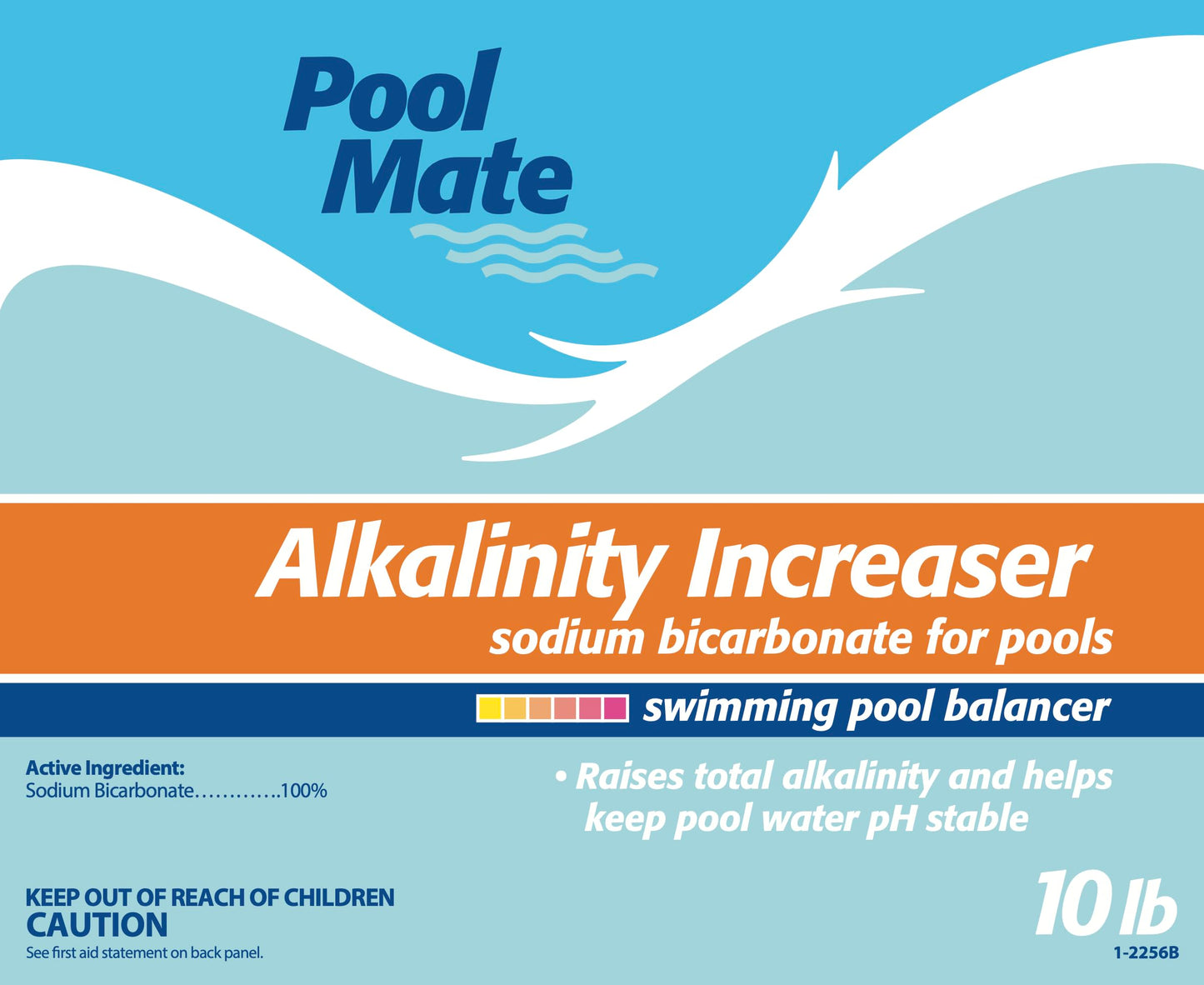 Pool Mate 10-Pounds Premium Alkalinity Increaser for Swimming Pools, 100% Sodium Bicarbonate