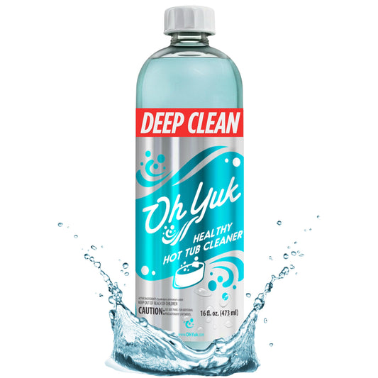 Oh Yuk Healthy Hot Tub Cleaner, Hot Tub Cleaner for Indoor and Outdoor Hot Tubs and Spas - 16 Ounces