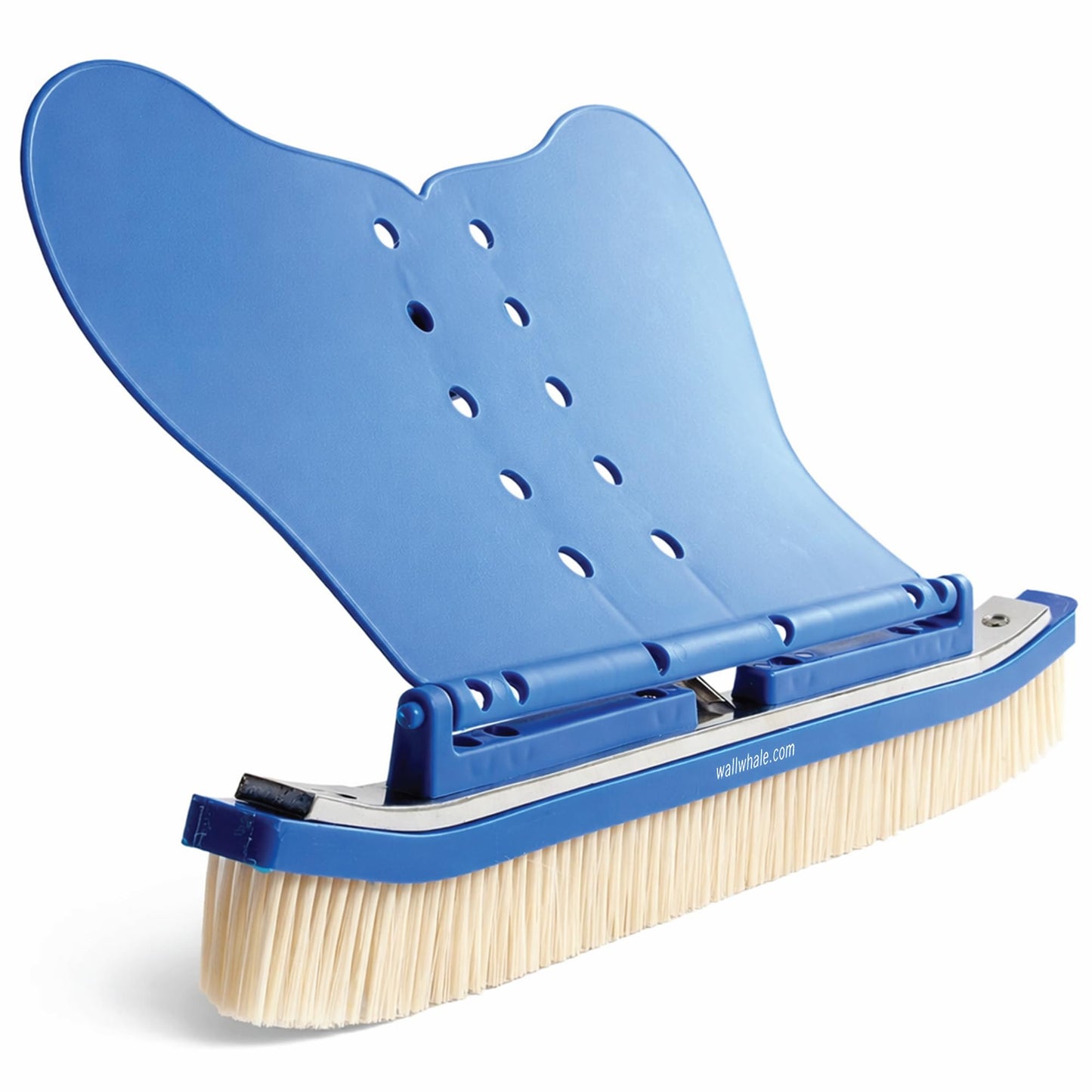 Wall Whale 18" Swimming Pool Brush Head | More Than 10x the Brushing Force | Algae Removal & Weekly Brushing | Attaches to Your Existing Pole