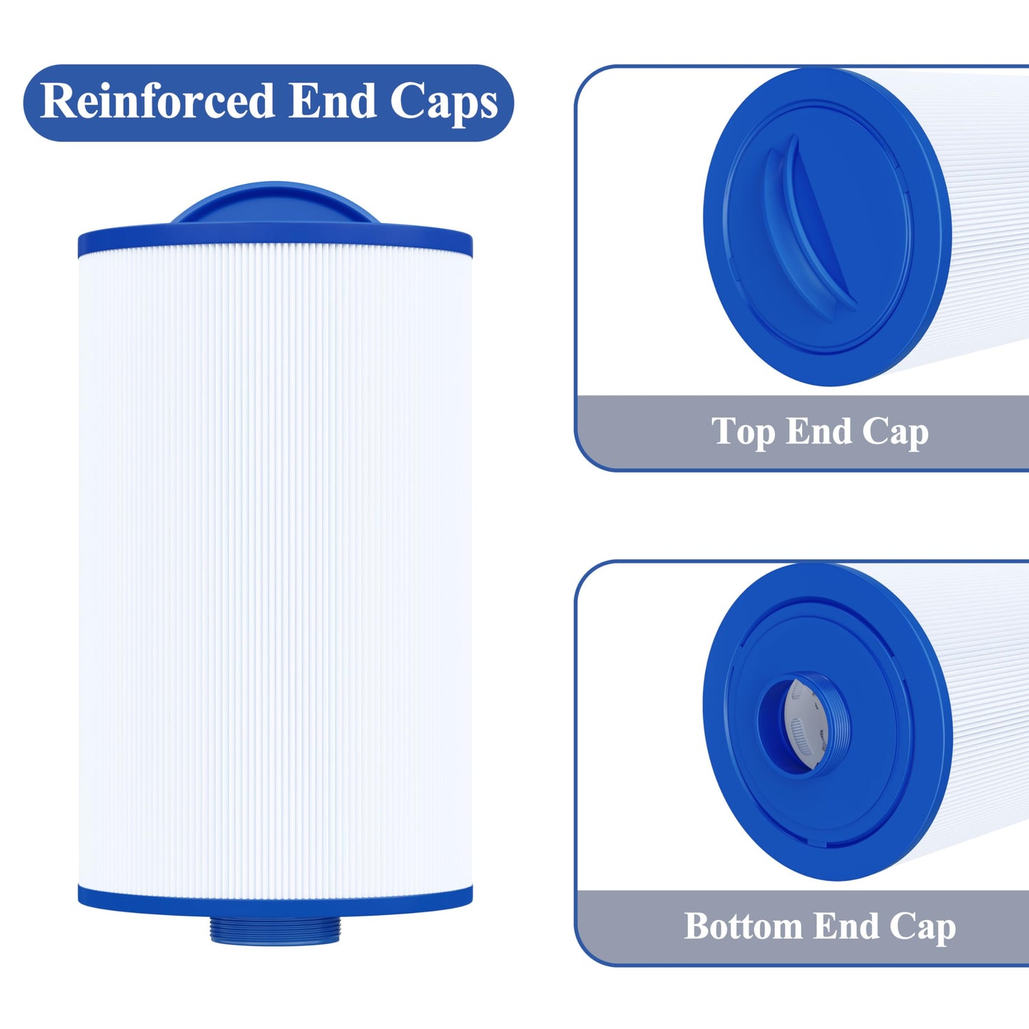 Cryspool® 06012 Filter Compatible with 6CH-402, PMA40L-F2M, X268543, Master Spas Twilight X268365, X26851, X268514, 40 Sq. Ft Spa Filter Cartridge, 2 Pack
