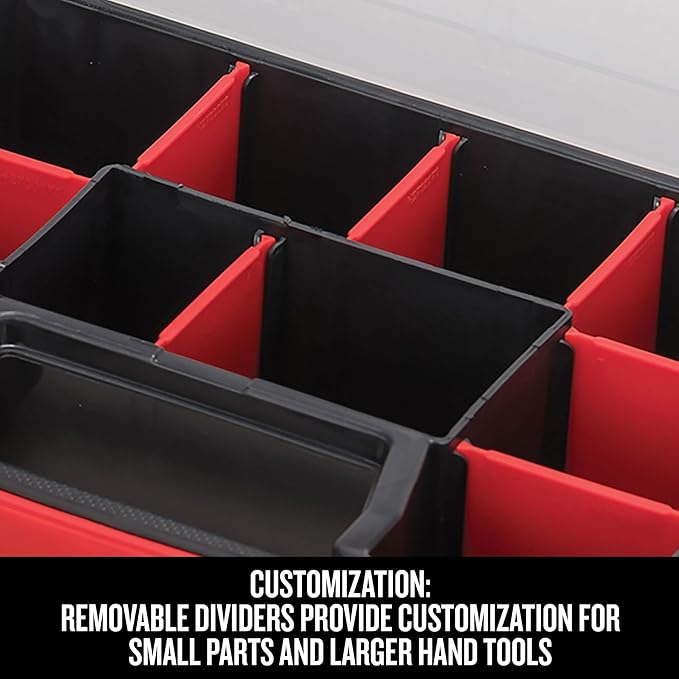 CRAFTSMAN Small Storage Organizer, 10 Compartment, Plastic (CMST14021) (Pack of 2)