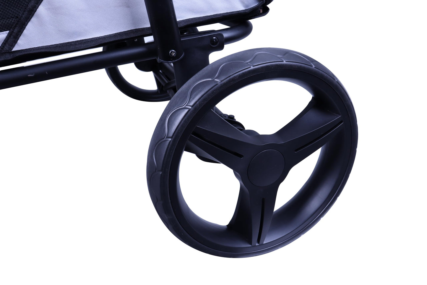 FOURPAW Dog Stroller for Medimu/Large Dogs - Easy Fold Dual Entry Pet Stroller with One-Foot Brake,Ideal up to 80 lbs.