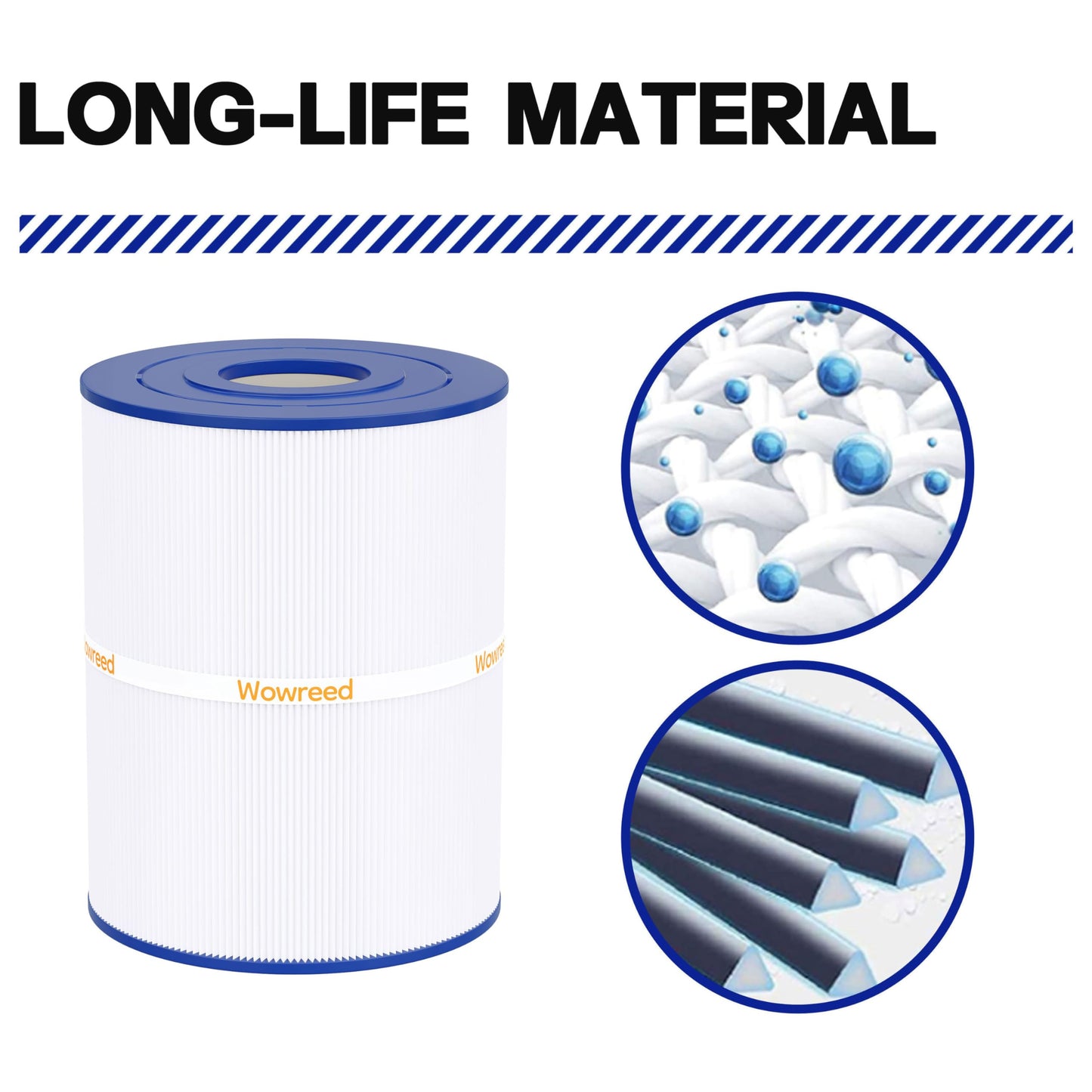 Wowreed Spa Filter Compatible with PWK65, 31114, Watkins 65, 76136, C-8465, FC-3960, 1 Pack