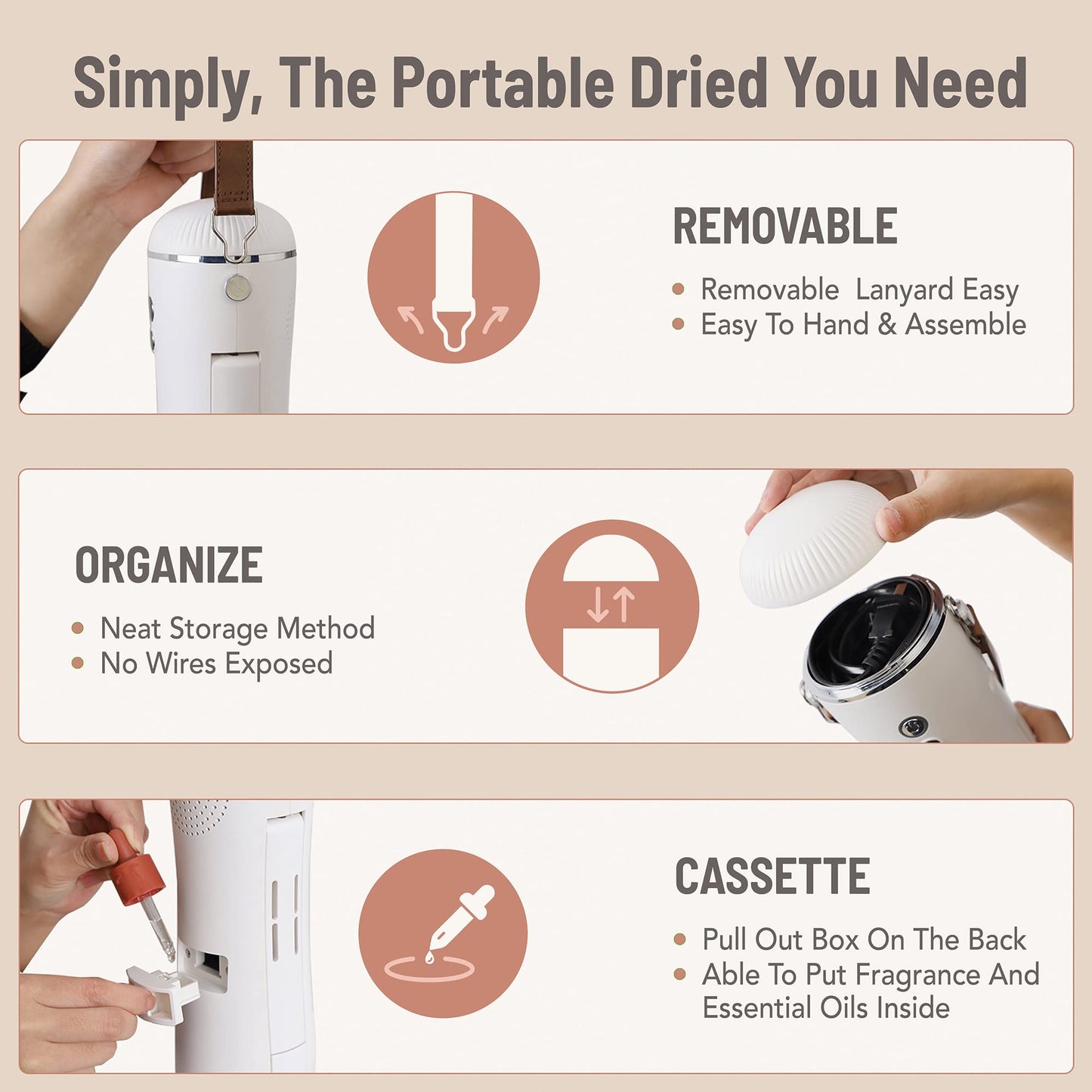 Sanivery Electric Portable Dryer for Clothes - Mini Clothes Dryer with Shoe Drying Attachment, Foldable Drying Rack, Super-Quiet Motor, Timers Automatically Shutdown - Compact Travel Dryers