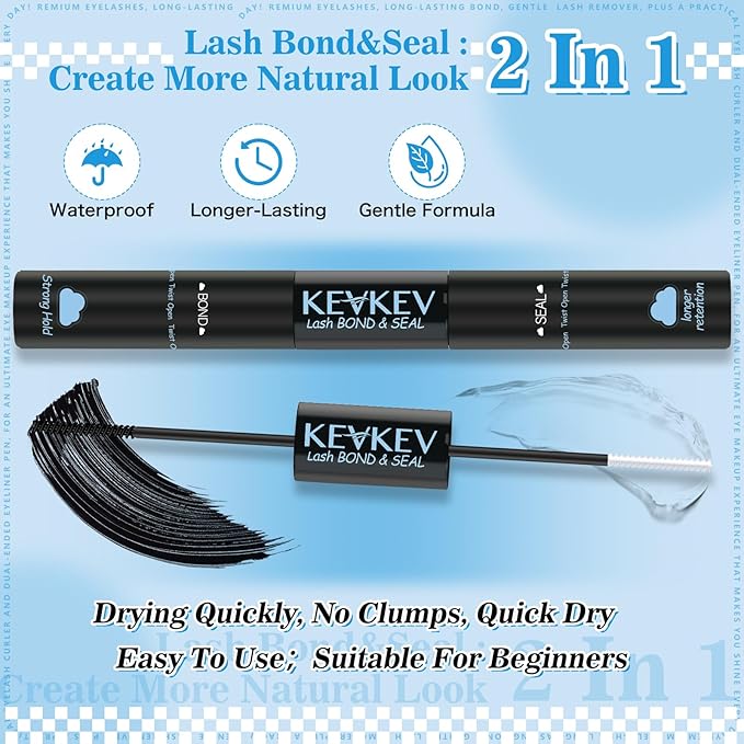 Wispy Lash Clusters Kit Invisible Thin Band Natural Eyelash Clusters 8-16mm Lash Extension Kit Mix Length Clear Band Natural Look Cluster Eyelash Extensions With Lash Bond DIY Lash At Home(Wispy02)
