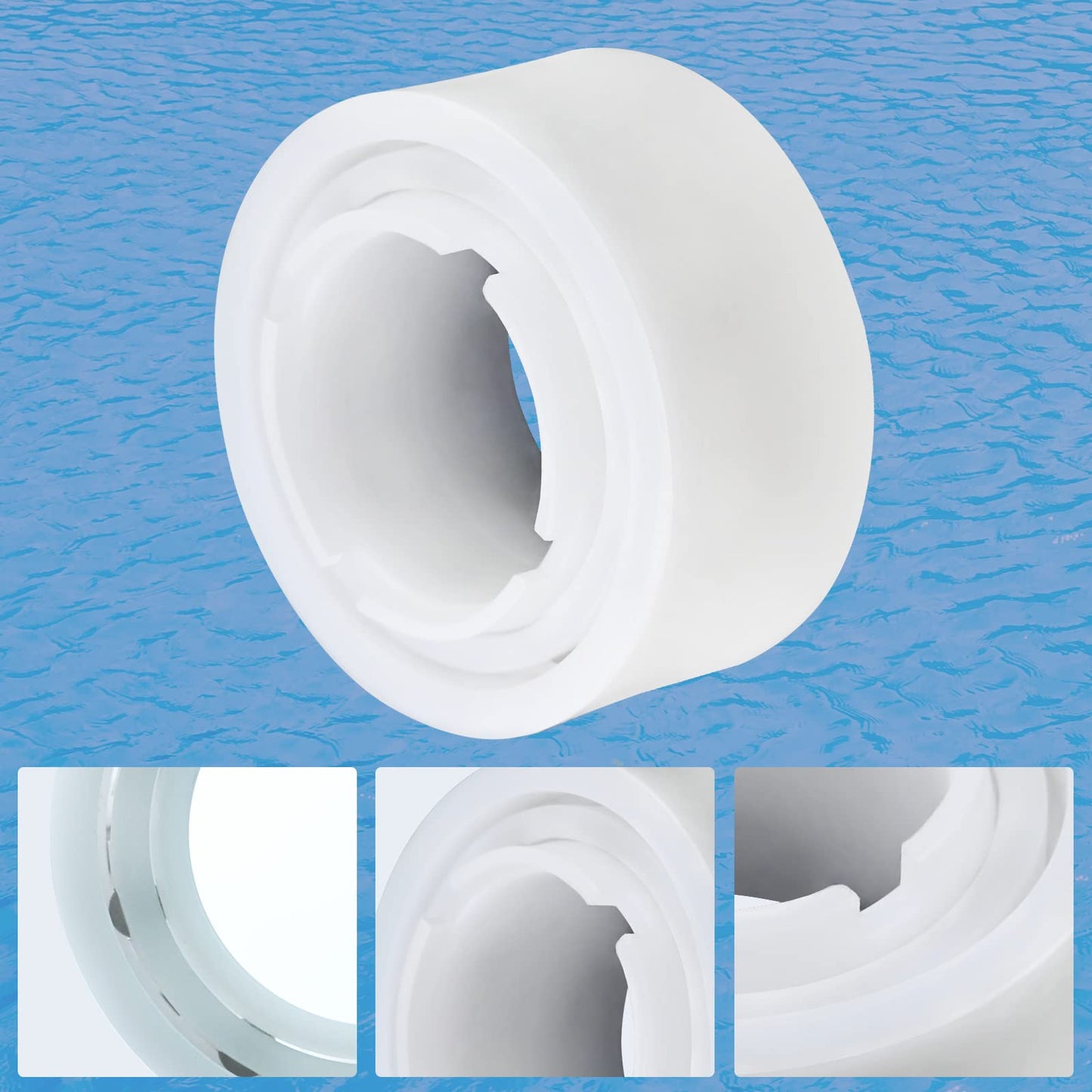 Upgrade 4 Pack Guide Wheels with 2 Pulley Gears, Part Number 3884997-R6, Replacement Compatible with Maytronics Dolphin, Nautilus CC Plus Automatic Robotic Pool Cleaner M200/M400/M500 &Dx3/Dx4/Dx6