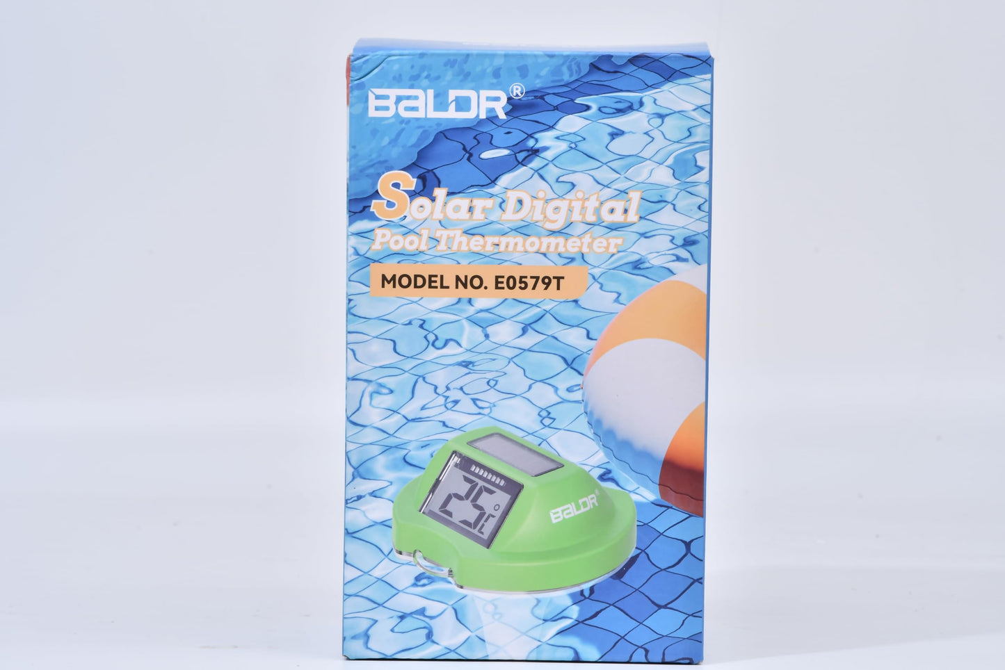 BALDR Pool Thermometer Floating Easy Read, Solar Digital Pool Thermometer with Dual Large Screens, IPX7 Water Temperature Gauge for Inground Above Ground Pools & Spas (Darkblue)