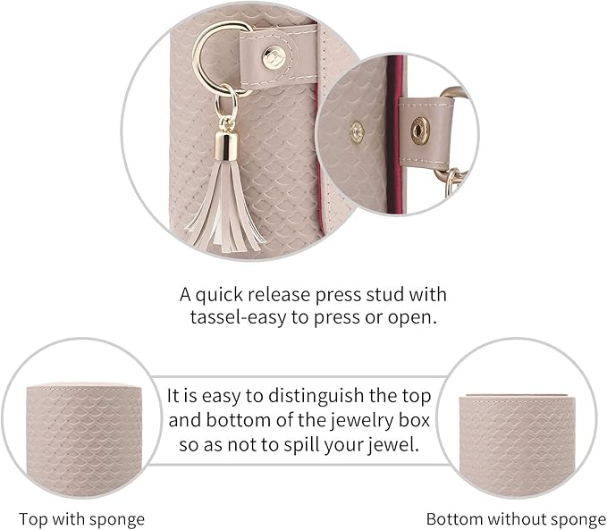 VLANDO Viaggio Mothers Day Gifts Her - Small Jewelry Case Box - Travel Essential Accessories for Women, Travelers, Couples, Mom, Friends, Bridesmaid