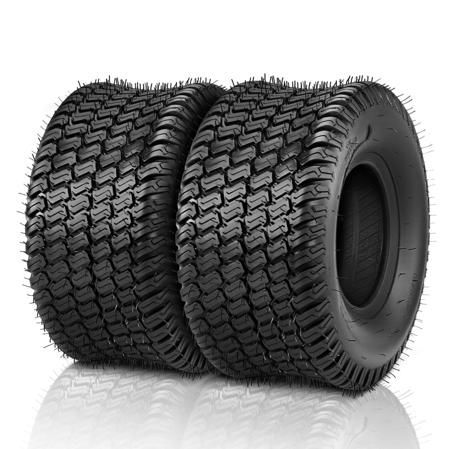 TUFFIOM 18x8.50-10 Lawn Mower Tires Set of 2, 4PR Turf Tire Lawn & Garden Tires, Compatible With Most Lawn & Garden Utility Vehicles, Tubeless
