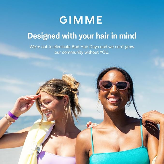 Gimme Beauty Full Effect Thermal Rollers - Hair Rollers for Salon-Style Blow-Outs - Gentle & Secure Hold for All-Day Styling - 3 Sizes for Bouncy Curls or Natural Waves - All Hair Types, 12 Count