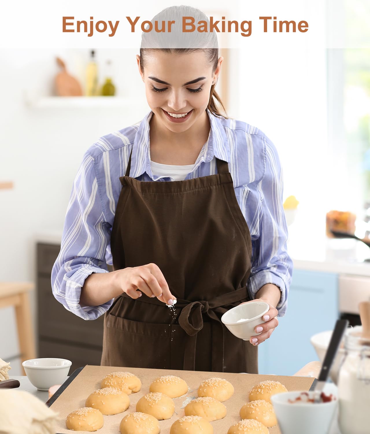 300 Count Parchment Paper Baking Sheets, 9 x 13 Inch, Precut Non-Stick Unbleached Baking Paper Liners for Oven, Grill, Air Fryer, Steaming, Multipurpose for Bread, Cupcakes, Cookies and More