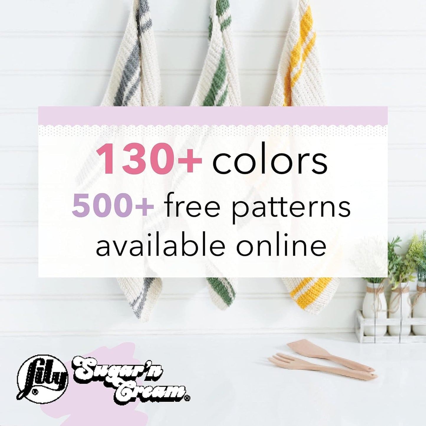 Lily Sugar N Cream Cones Key Lime Pie Yarn - 1 Pack of 14oz/400g - Cotton - #4 Medium - 706 Yards - Knitting/Crochet