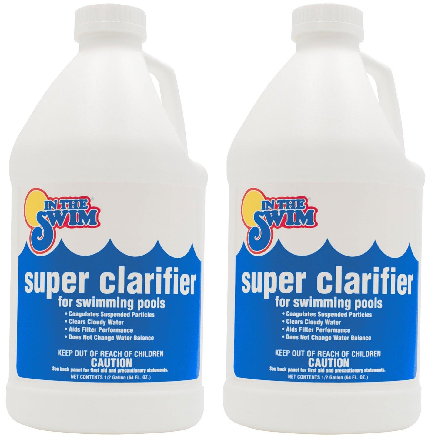 In The Swim Super Clarifier – Fast-Acting, Highly Concentrated Pool Water Clarifier for Crystal Clear Water & Improved Filter Efficiency – for Sand & Cartridge Filters - 1 Gallon