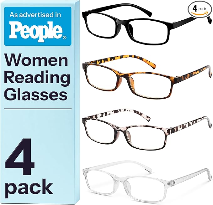 Gaoye +0.5 Multi Pack Reading Glasses - Blue Light Blocking Lenses, TR90 Frames, UV400 - Eyeglasses with Clear Vision