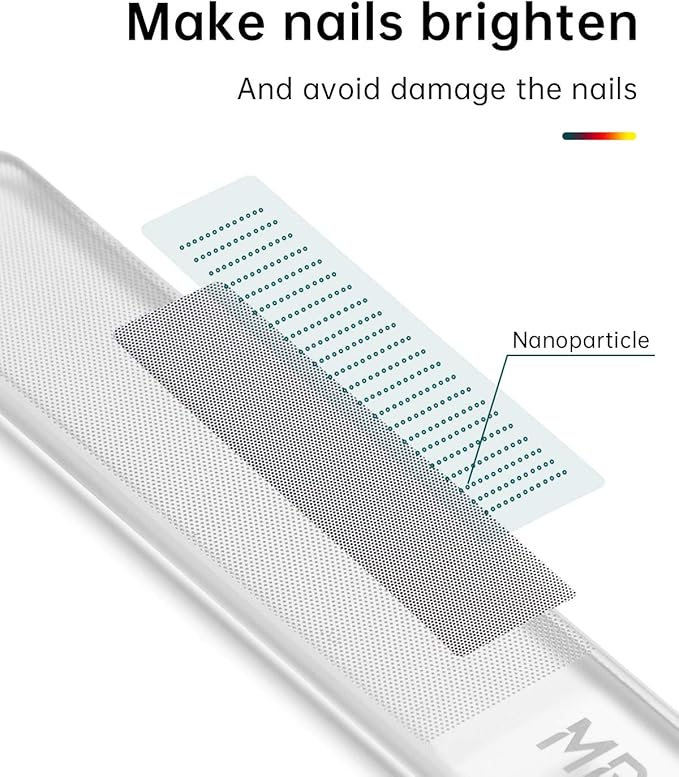 MR.GREEN Glass Nail Shiner Ã¯Â¼ÂUpgrade Nano Glass Nail Files &Nail Buffers Polisher Professional Crystal Manicure Tools Kit for Natural Nail