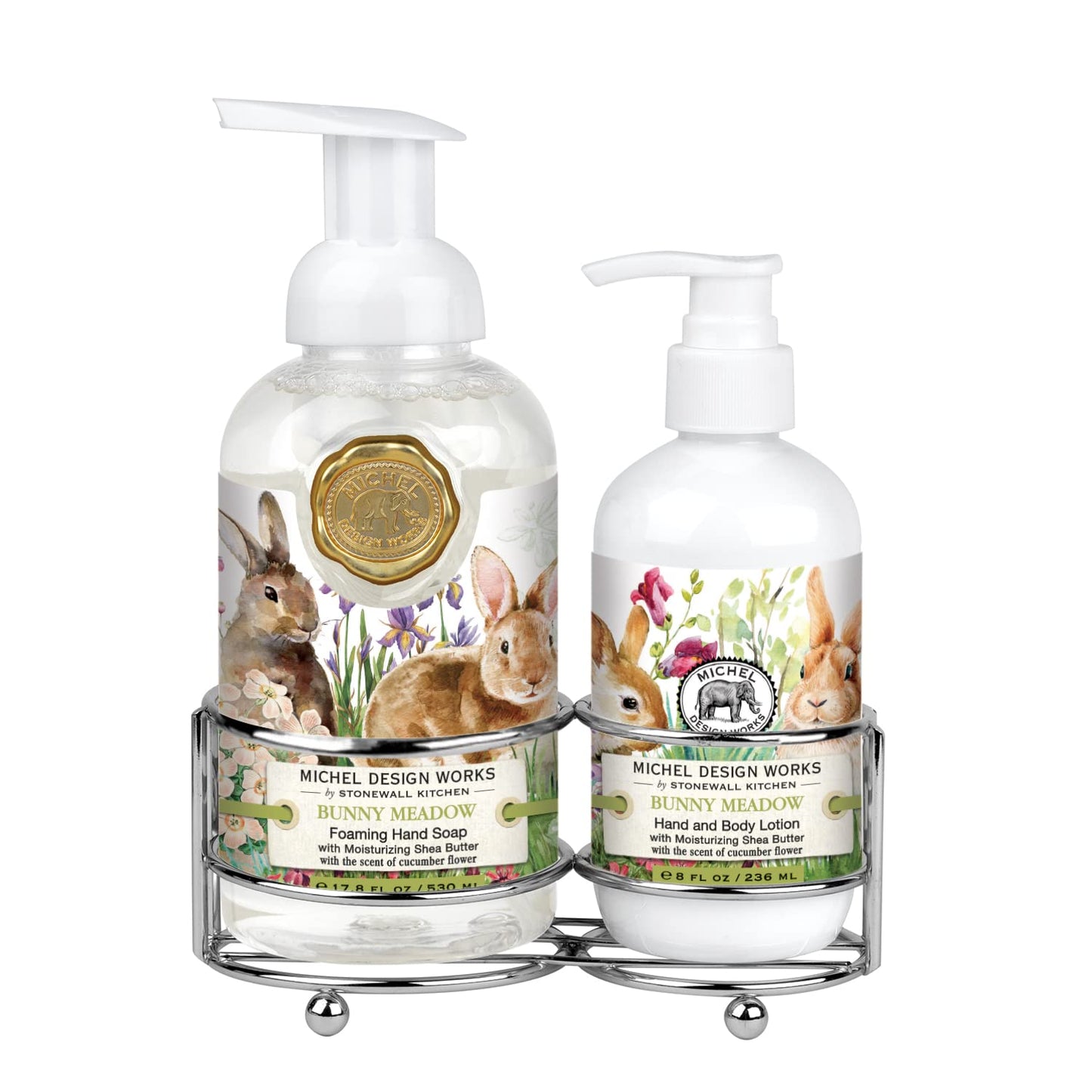 Michel Design Works Handcare Caddy, Bunny Meadow