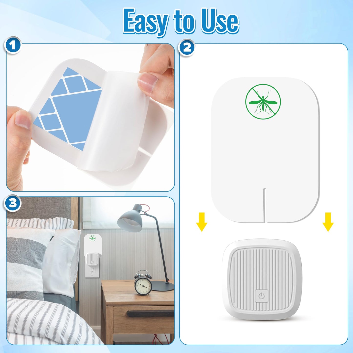 Qualirey 30 Pack Flying Insect Trap Refill Compatible with VEYOFLY Fly Trap VF01, Glue Board Bug Catcher, Replacement Sticky Glue Cards for Insect Bug Mosquito Gnat Fruit Fly Traps Indoors (Classic)