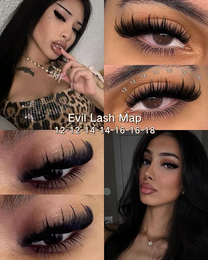Goddvenus Manga Lash Clusters With Pre-made Spikes Wispy Cluster Eyelash Extensions Fluffy Anime Eyelashes Clusters Reusable Faux Mink Fairy Individual Lash Extension (D Curve 12-18mm 153 pcs)