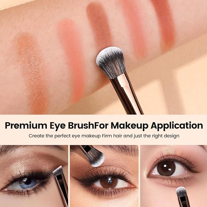 MAANGE 7 PCS Foundation Makeup Brush Set With Bag, Make up Brushes, Eyeshadow Concealer Brush, Double-ended Foundation Contour Powder Blush, Professional Face brush Set Tools For Liquid,Cream (Gray)