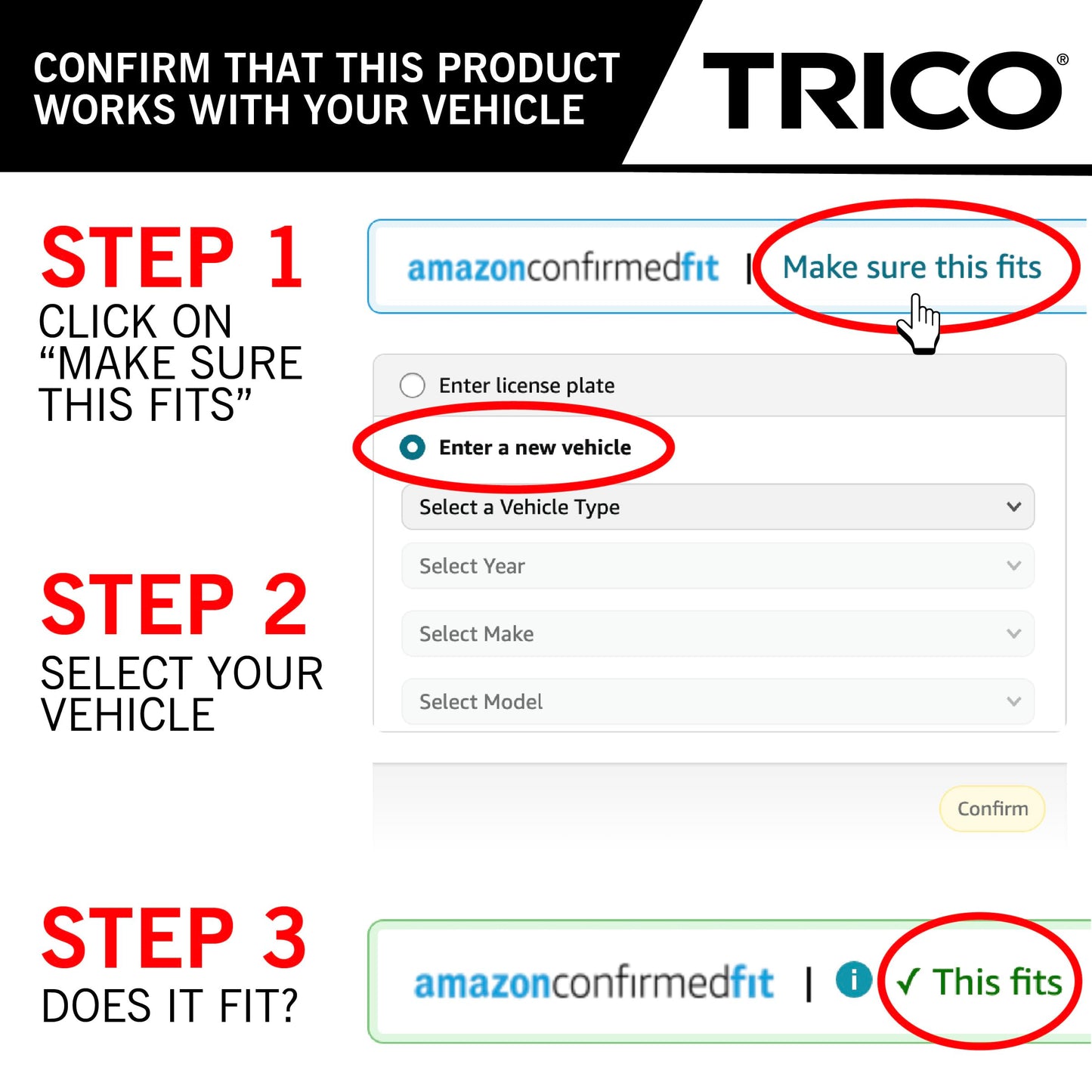 TRICO Diamond 22" + 21" Super Premium Automotive Replacement Windshield Wiper Blades (Set of 2), Passenger and Driver Side All-Weather Beam Wiper Blades for Select Vehicle Models (Item #25-2221)