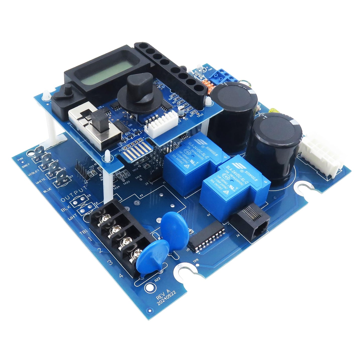 GLX-PCB-RITE Main Circuit Board &GLX-PCB-DSP Display Board Compatible with Hayward Goldline Aqua Rite Salt Chlorine Generators