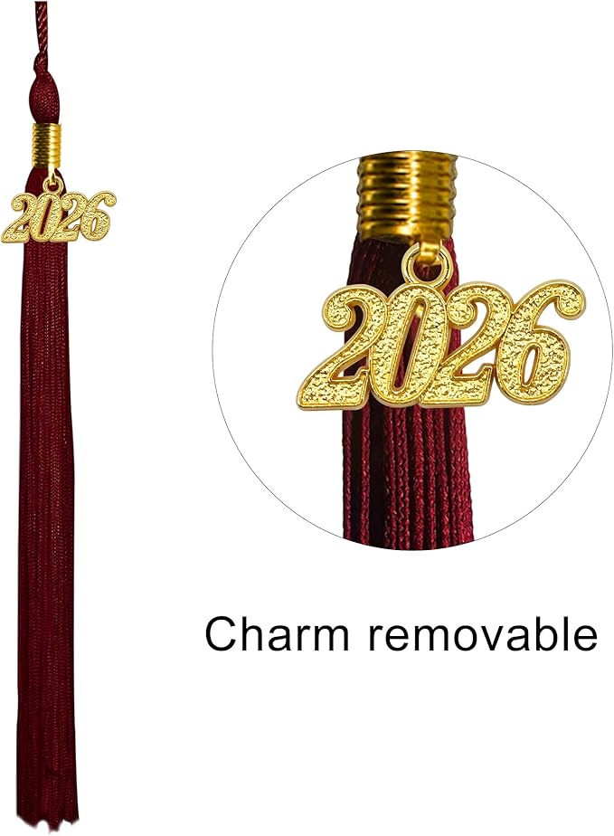 GraduatePro Matte Graduation Cap with 2026 Tassel for Adults High School and Bachelor Master 12 Colors