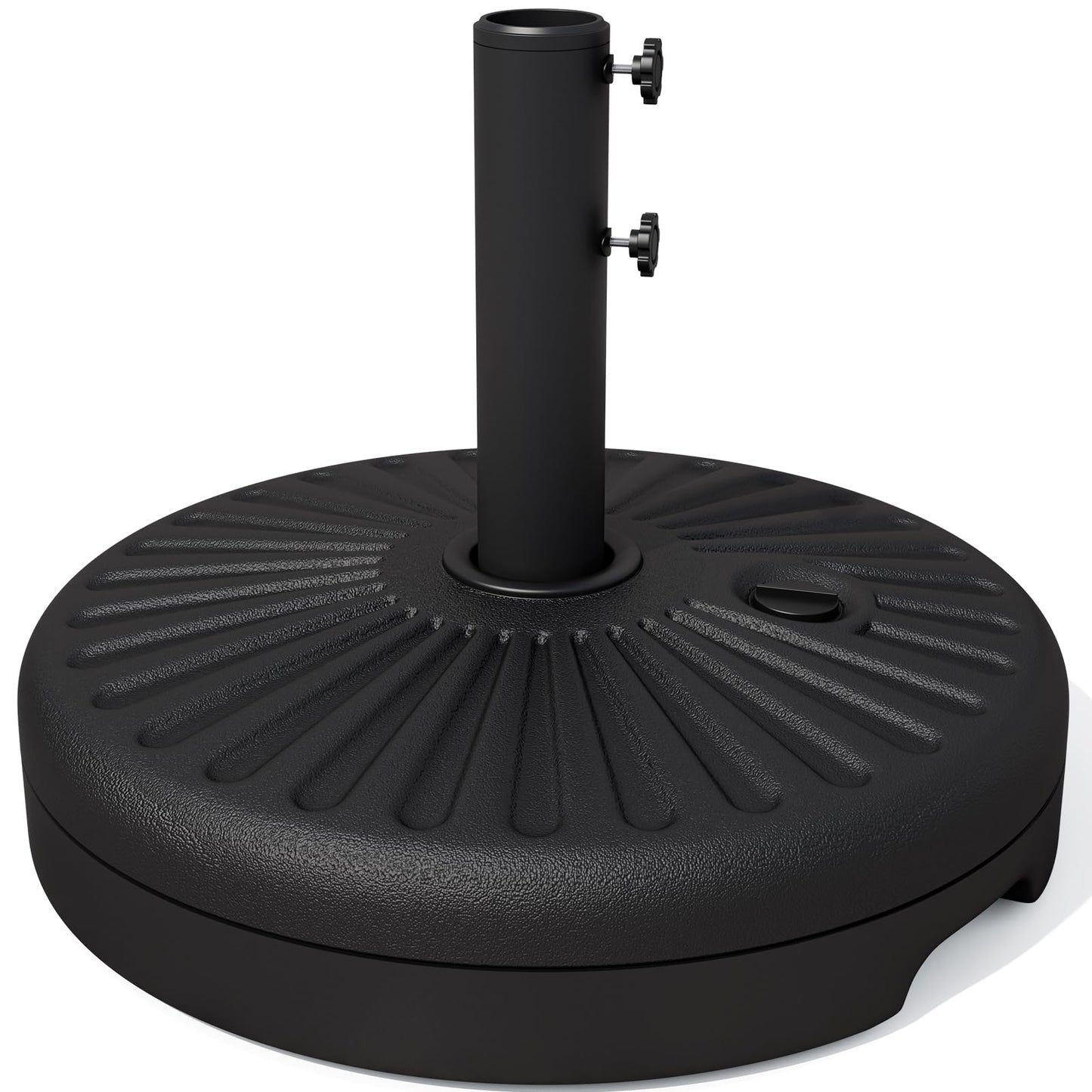 JEAREY 81.5lb Max Capacity Patio Umbrella Stand, Outdoor Umbrella Base Water Filled Stand, Heavy Duty Market Umbrella Holder for Patio, Deck, Poolside (Black)