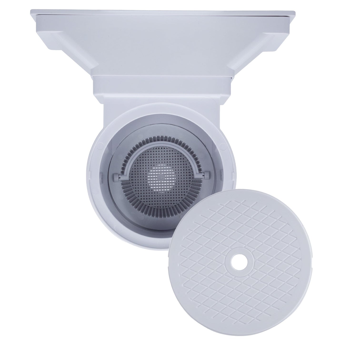 Rx Clear Heavy Duty Wide-Mouth Complete Thru-Wall Skimmer Kit for Above-Ground Swimming Pool | Made of Non-Corrosive Abs Plastic | Chemical Resistant | White