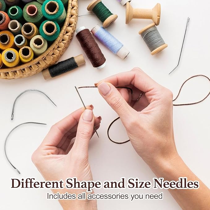 50Pcs 32mm Hairpieces Snap Clips U Shape Wig Clips for Hair Extensions Making Wig Accessories Set Tools (Brown)