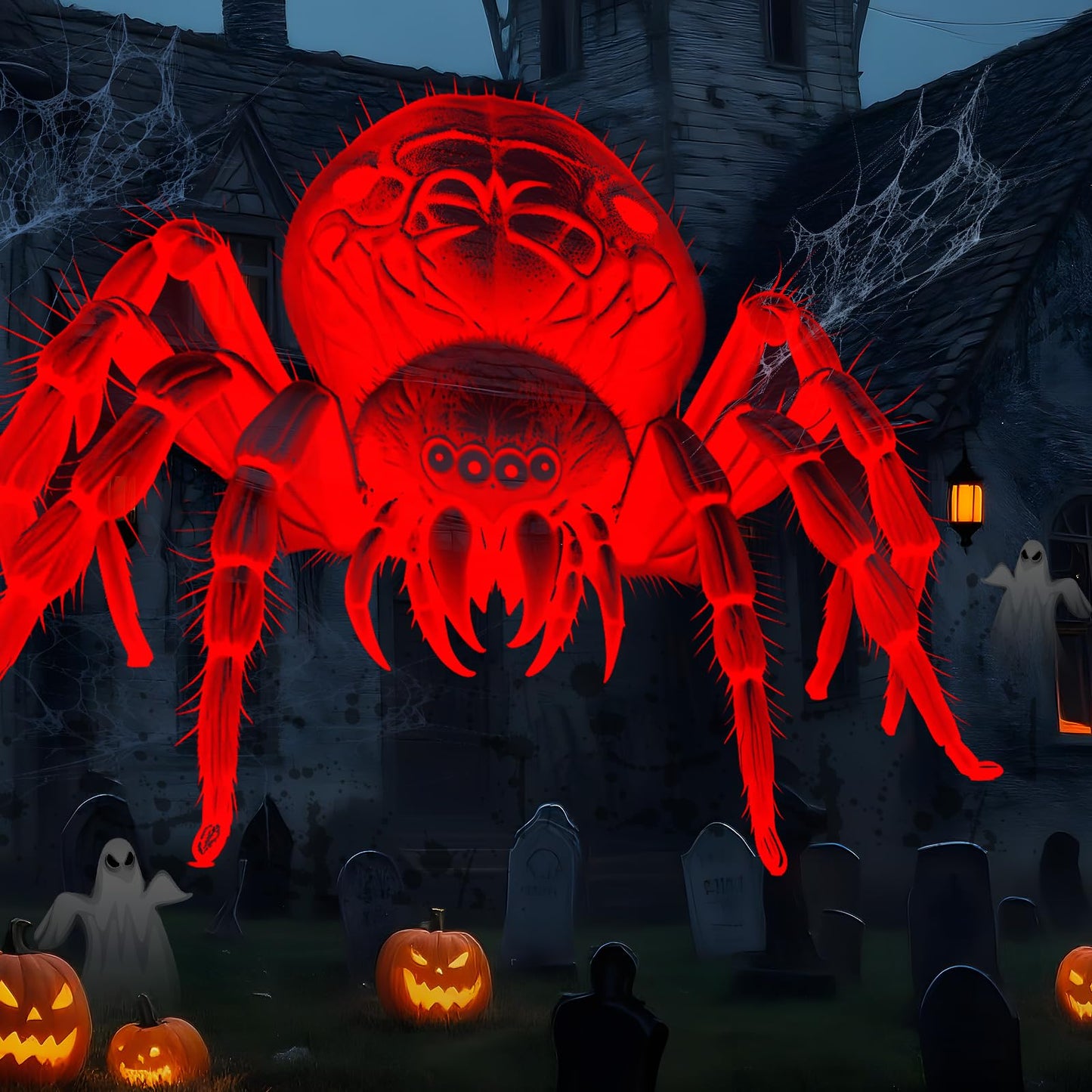 12 in 1 Halloween Christmas Projector Outdoor,3D Dynamic Halloween Decorations,Clearer Ghost/Spider/Bat/Skull/Witch/Nativity/HD Patterns,Waterproof for Window Wall Cemetery Christmas Decor