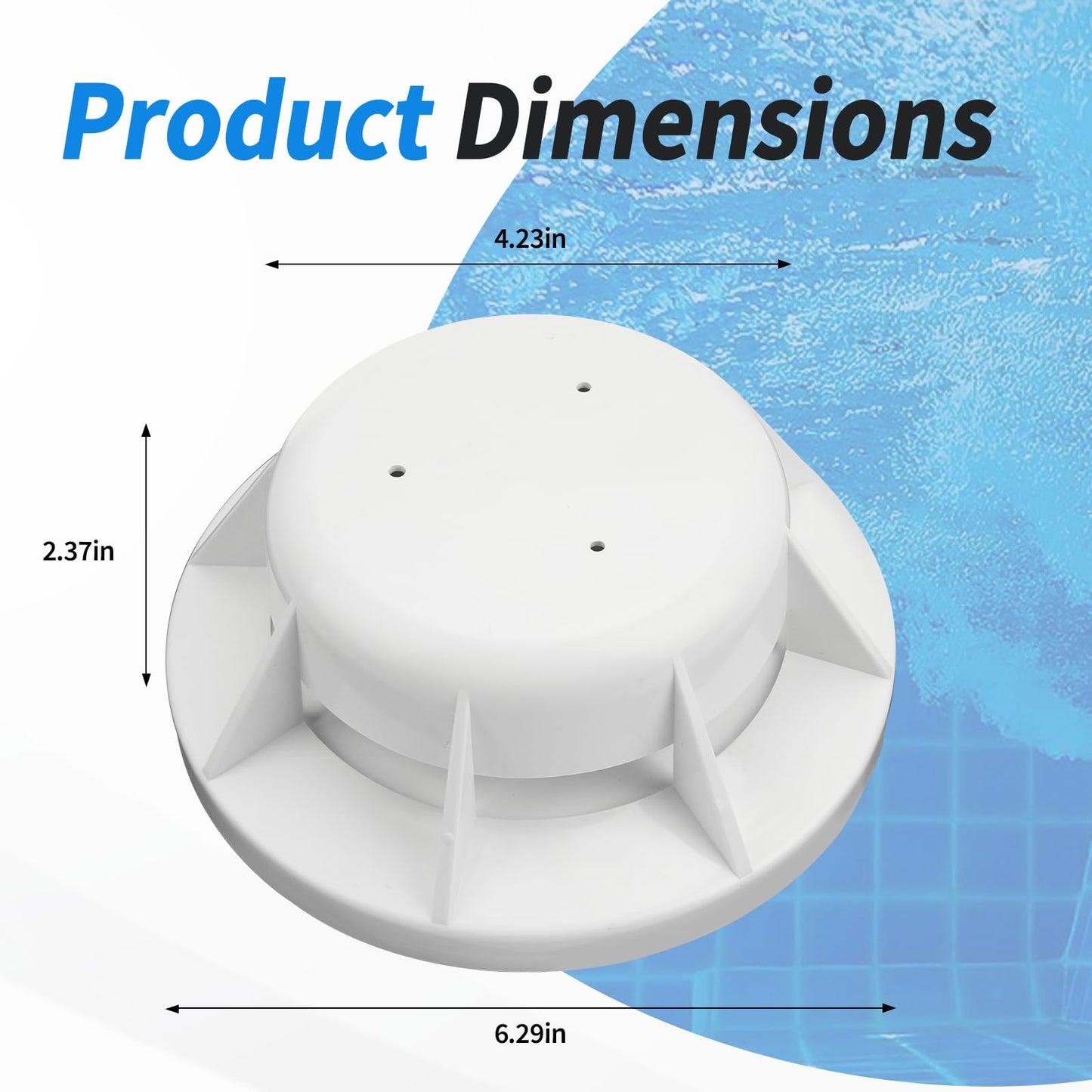 Dfnidy SP1070FV Pool Skimmer Float Valve Assembly for Hayward Skim Master Skimmers, Replacement in Ground Concrete Skimmers Float Valve Parts with O-Ring