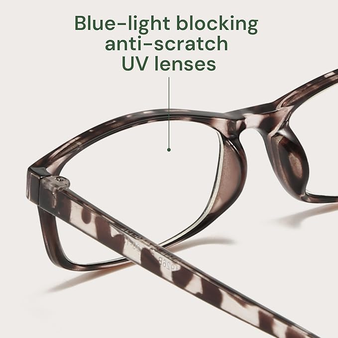 Gaoye +2.75 Reading Glasses Men - Blue Light Blocking Lenses, TR90 Frames, UV400 - Eyeglasses with Clear Vision