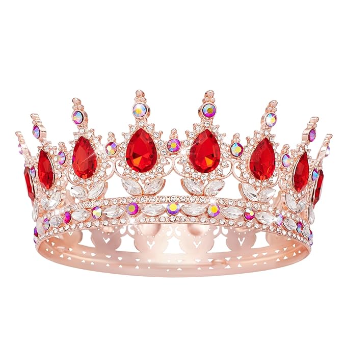 YOUlDIANZI Queen Crown Rhinestone Wedding Crowns and Tiaras for Women Costume Party Hair Accessories Princess Birthday Crown Crystal BridalCrown