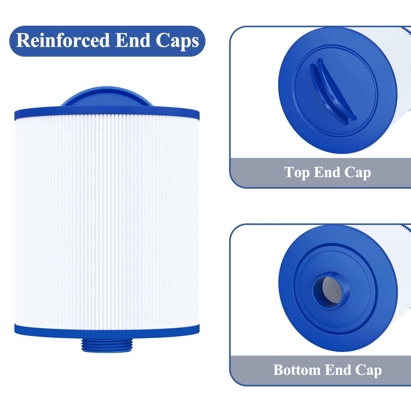 Cryspool® 06045 Filter Compatible with Artesian Spas, Tidal Fit Swim 06-0006-12, 06-0005-12, 6CH-502, PAS50SV-F2M, FC-0311, 50 Sq. Ft Spa Filter Cartridge, 2 Pack