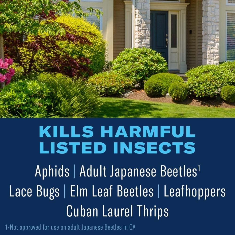 BioAdvanced Shrub Care Protect and Feed Granules - Kills Harmful Listed Insects - Controls Listed Diseases - Insect Control, Disease Control, and Fertilizer - Up to 6 Weeks Protection - 10 lb Bottle