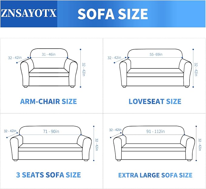 ZNSAYOTX 1 Piece Jacquard Chair Slipcovers for Living Room High Stretch Chair Covers with Arms Anti Slip Pets Friendly Couch Sofa Armchair Cover Furniture Protector (Chair, Navy Blue)