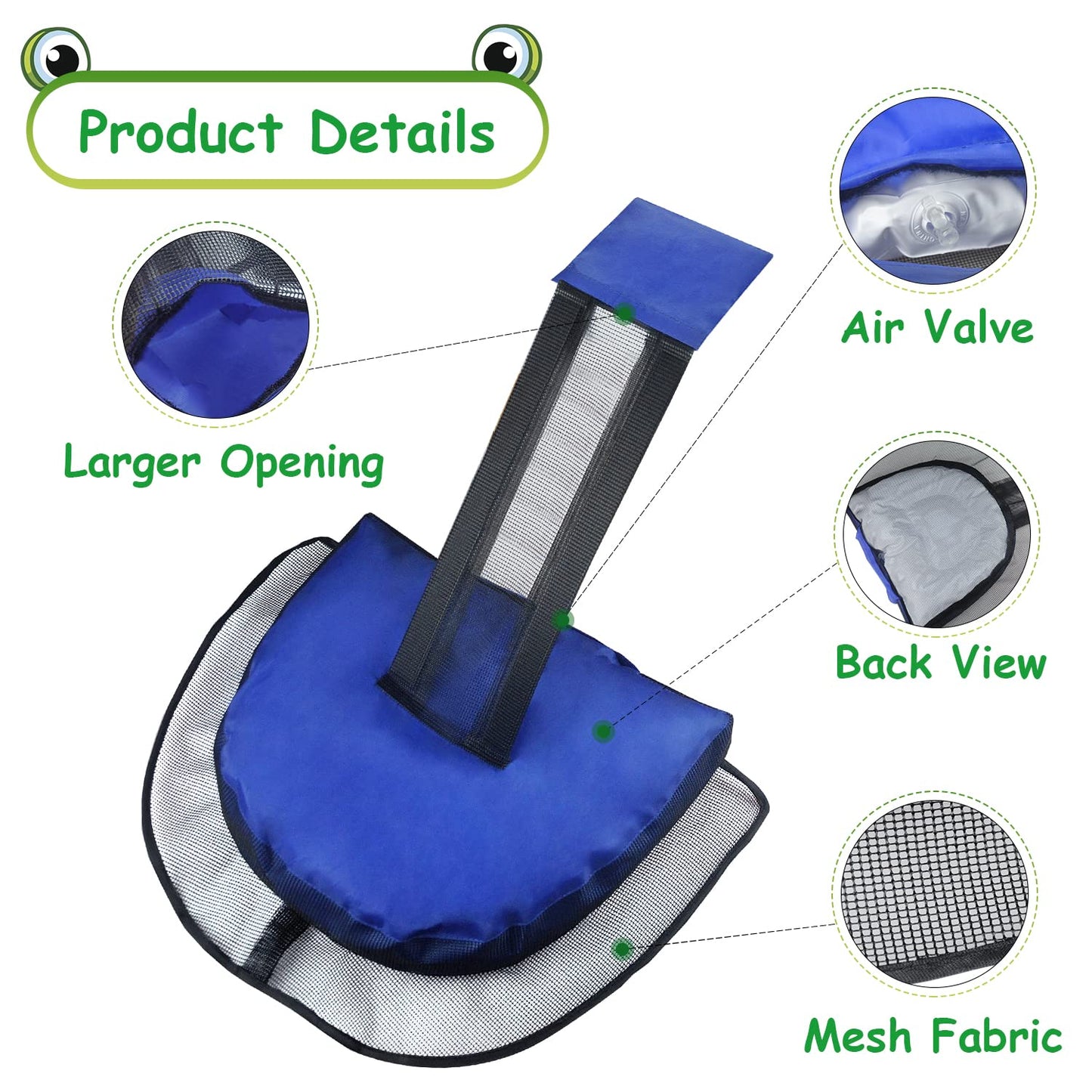 2 Pack Animal Saving Escape Ramp for Pools and Spas, Frog and Animals Saver for The Pool,Floating Ramp Rescues (Blue 2Pack)