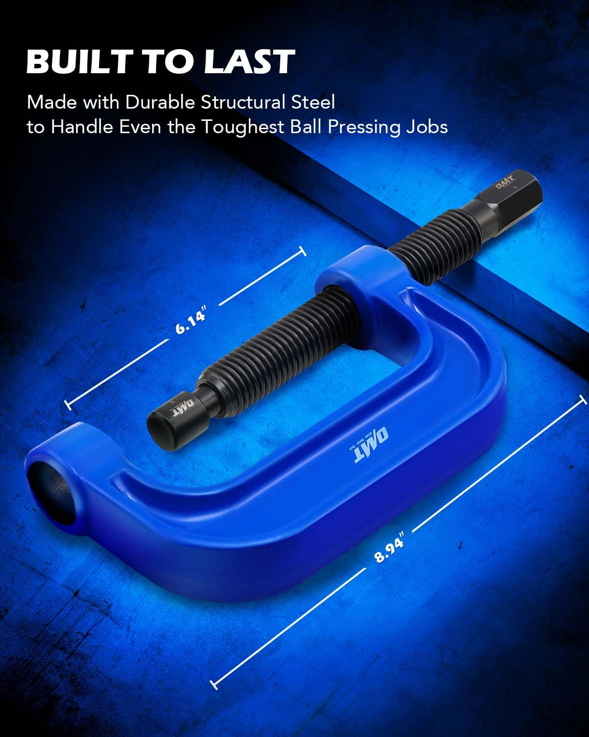 Orion Motor Tech Ball Joint Press Kit, Heavy Duty Ball Joint Removal Tool Kit with 4x4 Adapters, for Most 2WD and 4WD Cars and Light Trucks