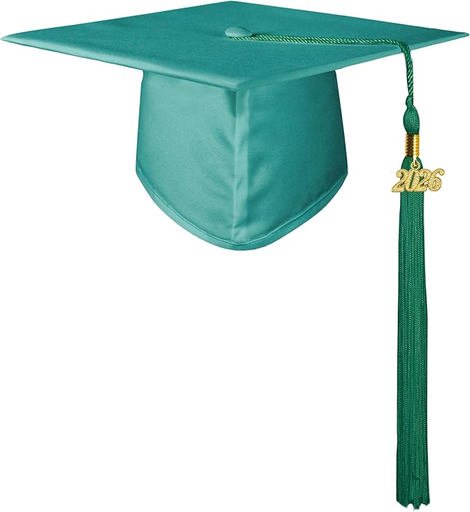 GraduatePro Matte Graduation Cap with 2026 Tassel for Adults High School and Bachelor Master 12 Colors