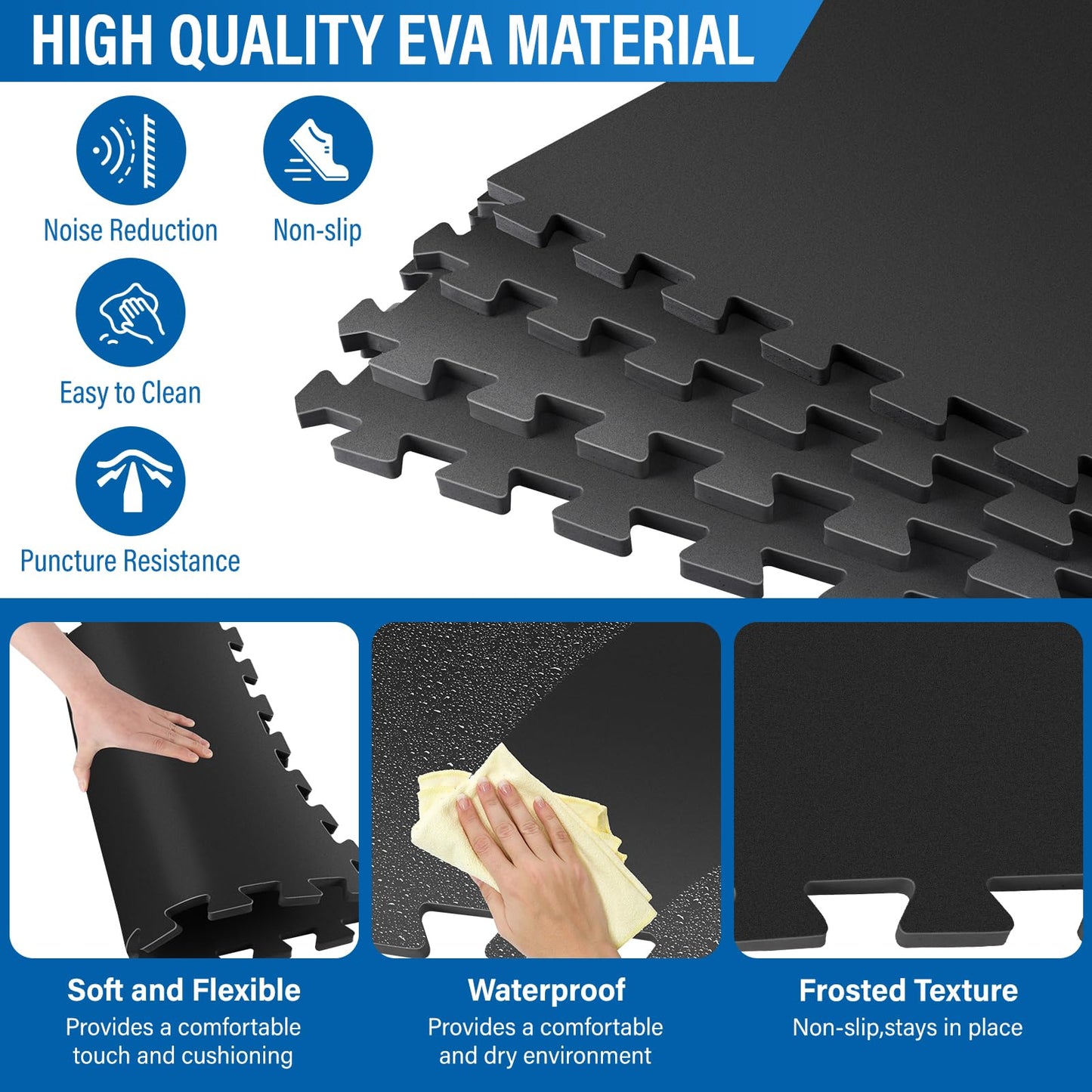 TIXANF 1/2" Extra Thick Hot Tub Mat,85IN Large Hot Tub Mat for Inflatable Tub,Hot Tub Pad Foundation,Eva Foam Padding for Indoor Outdoor,Inflatable Hot Tub Accessories