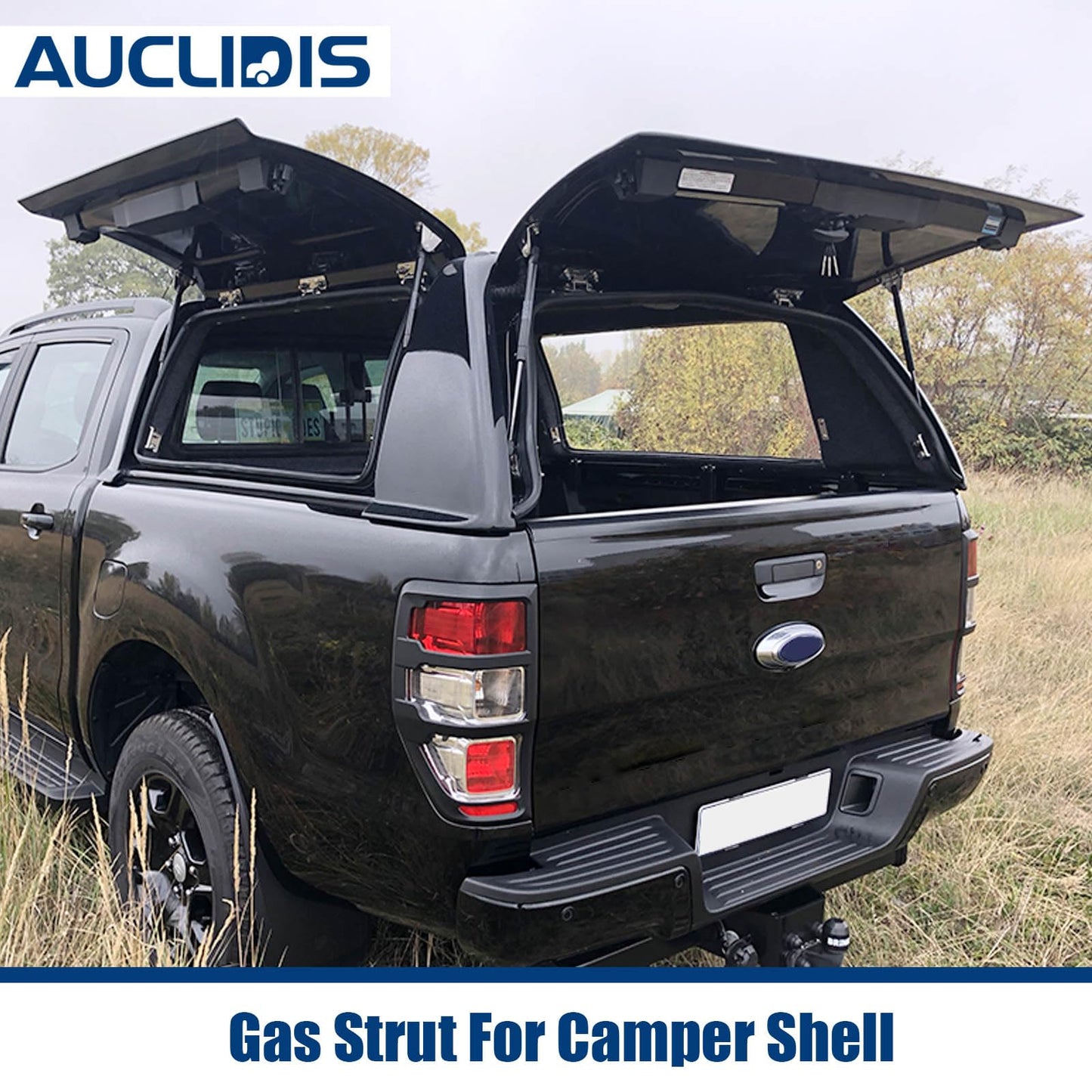 C1604154 C16-04154 15 inch 24lb/107N Gas Strut Shock Spring Lift Support for Leer Camper Shell Truck Topper Cap Canopy Door Windows Toolbox Snugtop Replacement Parts, 025531, Set of 2 by AUCLIDIS
