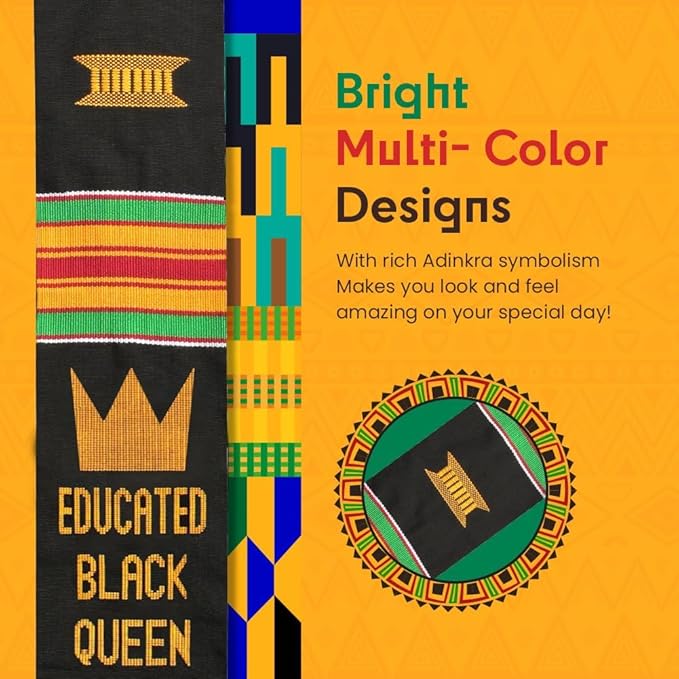Kwabla's Kente Graduation Stole 2026 | Kente Stole Class of 2026 | Kente Graduation Sash 2026