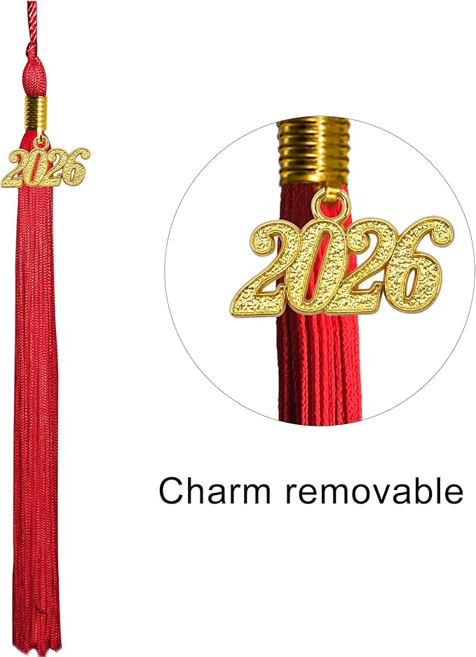 GraduatePro Matte Graduation Cap with 2026 Tassel for Adults High School and Bachelor Master 12 Colors