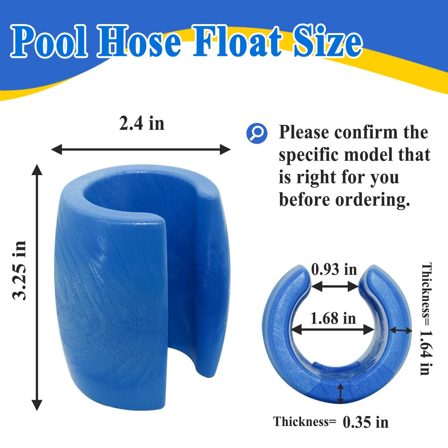 2Pcs R0526800 Hose Float Replacement for MX6/MX8 Cleaners, Helps Keep Pipe Upright