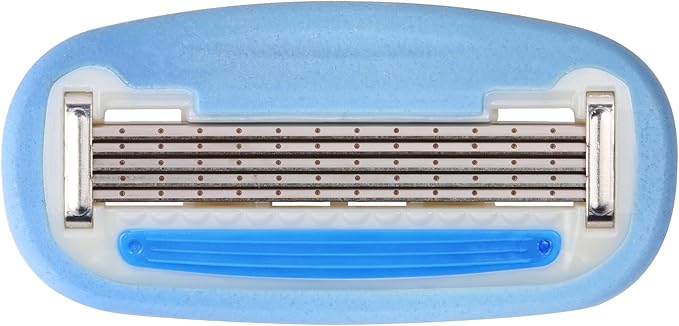 Amazon Basics 5-Blade Extra Smooth Razor for Women with Moisturizing Strips, Handle, 2 Cartridge Refills & Shower Holder (Previously Solimo)