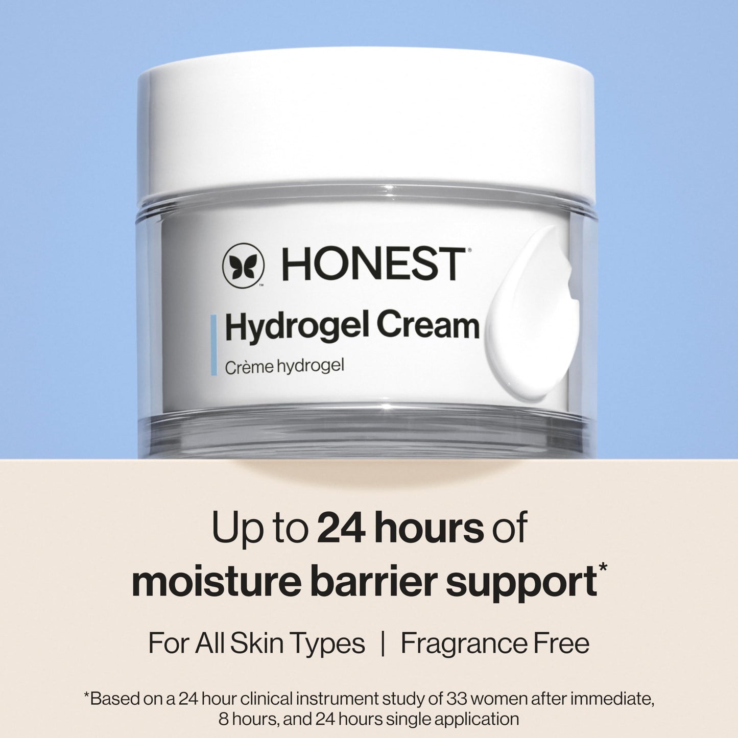 Honest Beauty Refill Pod for Full Size Hydrogel Cream, Lightweight and Moisturizing Water Cream, Gentle Sensitive Skin, Fragrance-Free, Vegan, 1.7 fl oz