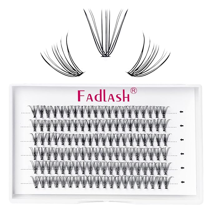 Lash Clusters 10d 20d 30d 40d Individual Lashes Wispy Cluster Lashes DIY Eyelash Extension Eyelash Clusters Individual Lash Extension Supplies (20D-0.07C, 11mm)