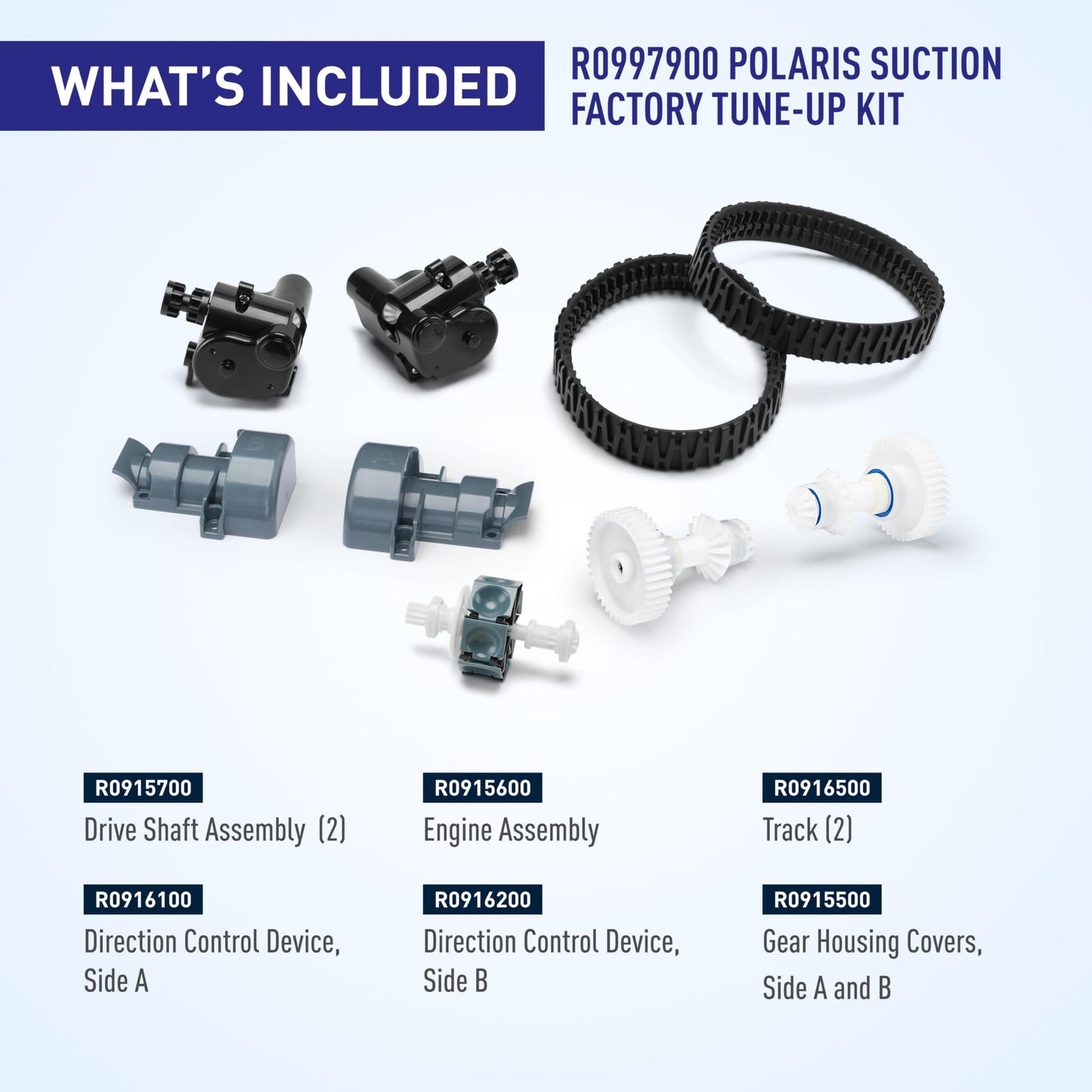 Polaris Genuine Parts Suction Cleaner Tune Up Kit, R0997900 | Compatable with Polaris Models Atlas, Atlas XT, MAXX